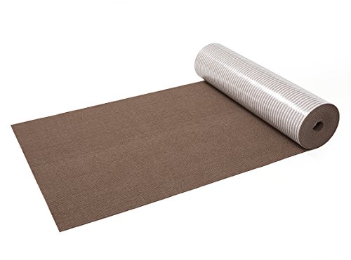 色:ブラウン サイズ:60×600cm サンコー 廊下敷き マット カーペット はっ水 消臭 日本製