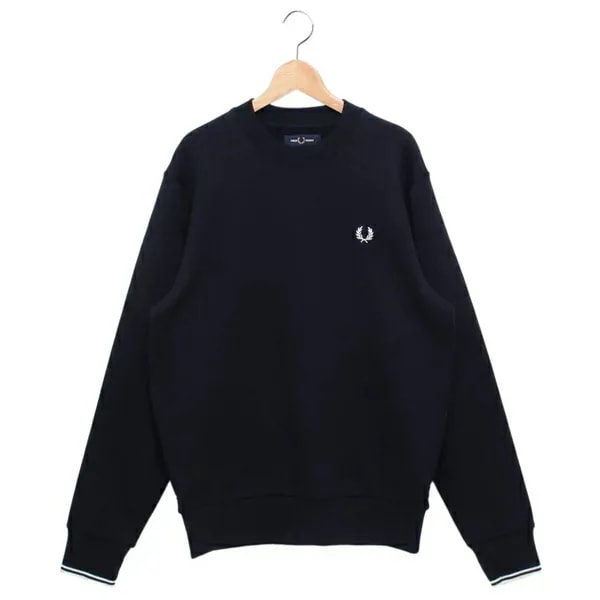 スウェット トレーナー ネイビー ホワイト メンズ レディース ユニセックス FRED PERRY M7535 248