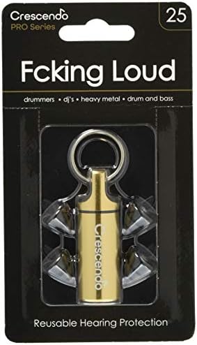 CRESCENDO PRO 耳栓 ドラマー用 イヤープロテクター Fcking Loud 25