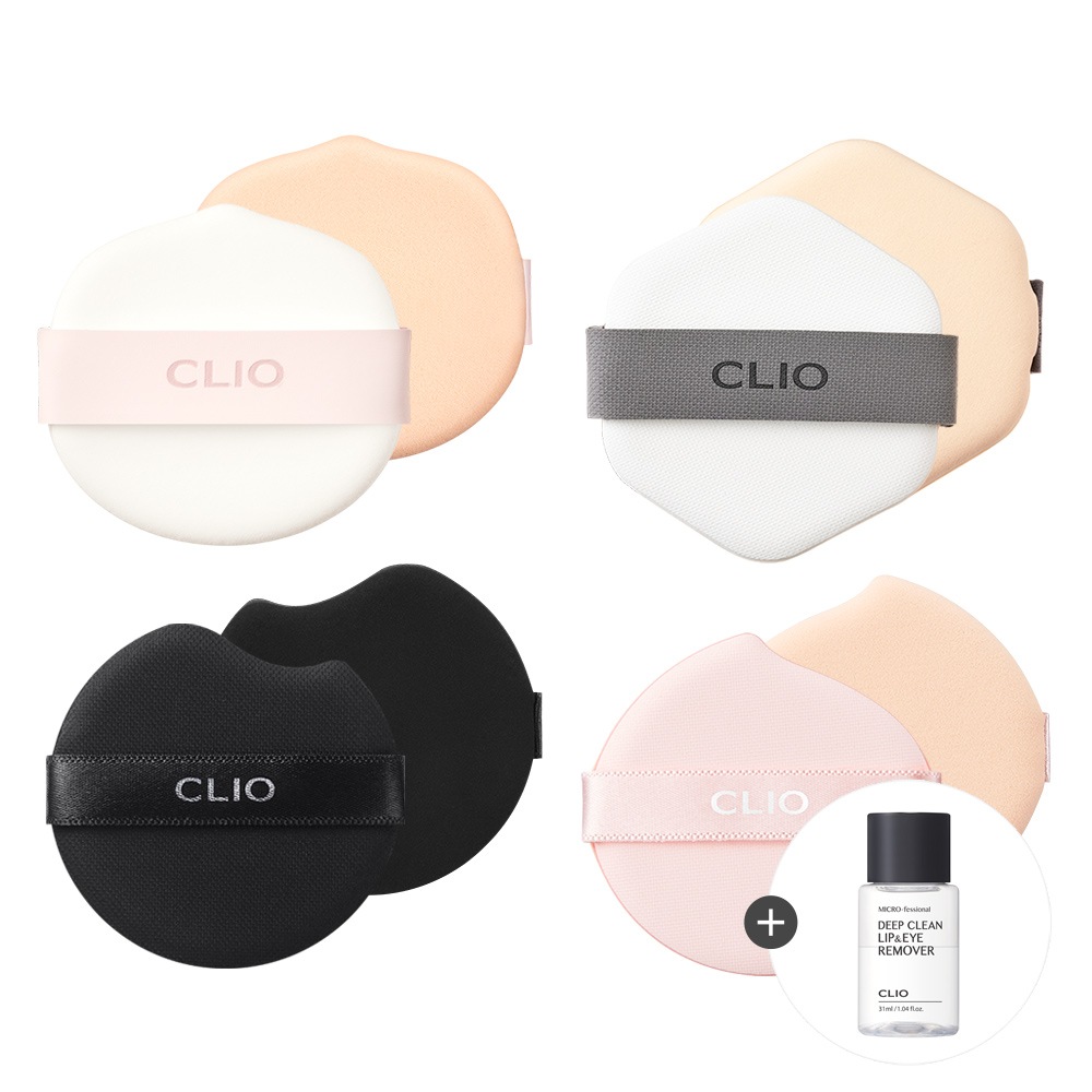 クリオキルカバークッションパフ10枚[種類別5枚+5枚選択][贈呈]リップ＆アイリムーバー31ml 5,515円