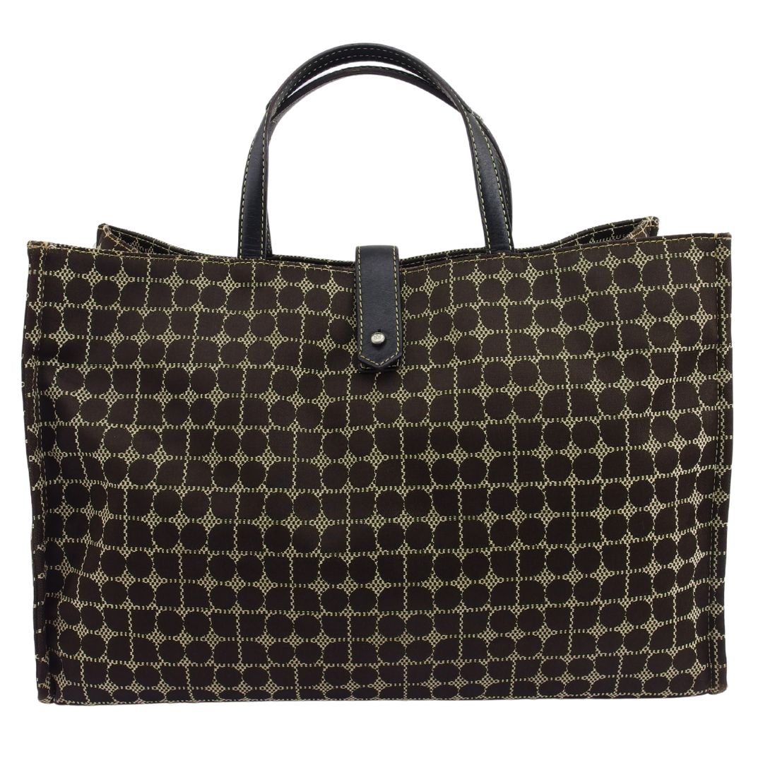 トートバッグ ノエル ブラウン×ベージュ×ブラック レディース 中古