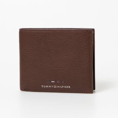TOMMY HILFIGER AM12762-GB8 COGNAC PREMIUM CC AND COIN トミー ヒルフィガー 二折財布小銭入付 カーフスキンレザー コニャック