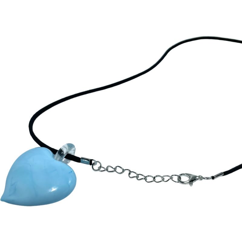 ベネチアンガラス ハート型 レディース チョーカー ネックレス/イタリア ムラーノ ガラス 輸入品 [並行輸入品]