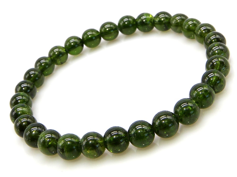 AAA クロムダイオプサイド ブレスレット 6mm パワーストーン ブレスレット レディース メンズ 天然石 数珠 アクセサリー メンズブレスレット パワーストーンブレスレット 天然石ブレスレット 男