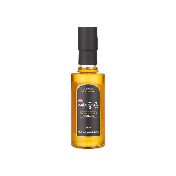 韓国産 100% 焙煎エゴマ油 180ml 低温圧搾製法