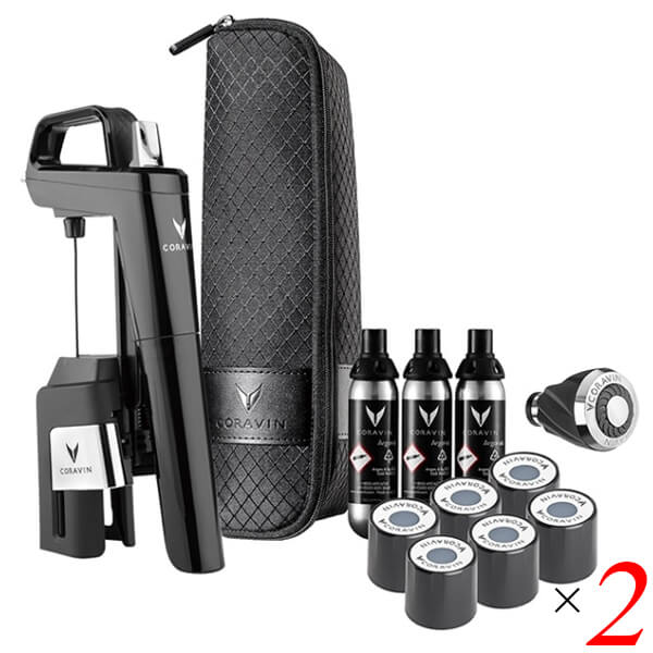 CORAVIN コラヴァン Time less モデル6 ピアノブラック 2個セット