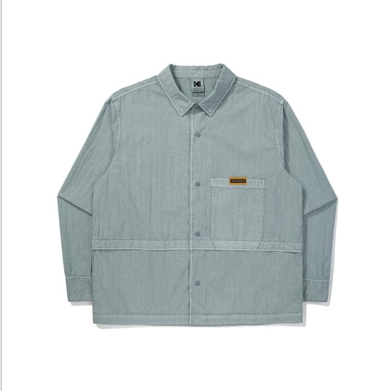 アパレルコダカリウォッシングカラー型シャツジャケット S.BLUE K5323LWT81SBL