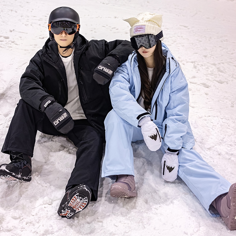カップルスケートスキーウェアセット男女冬の肥やしプラスラージサイズアウトドア保温爆