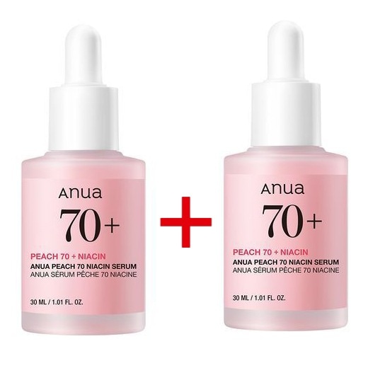 【リニューアル】 【話題のトーンアップセラム】 桃70ナイアシンセラム 30ml + 30ml