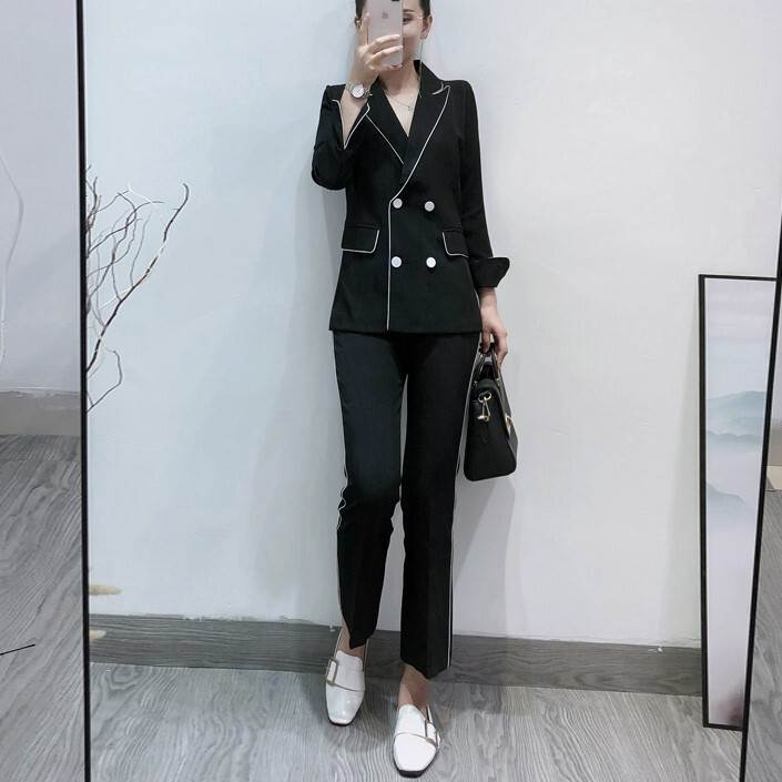 スーツ ツーピース ジャケット 上着 カジュアル プロフェッショナル 小さなスーツ ボトムス パンツ 9分丈 袖あり 長袖 襟付き 2点セット かわいい 大人可愛い きれいめ シンプル 大人 上品 お 10,430円