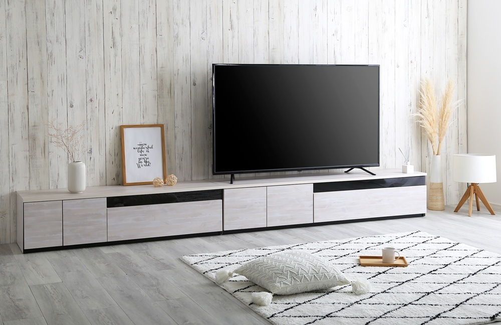 テレビ台 ローボード テレビボード キャビネット サイドボード リビングボード おしゃれ 分割式 日本製 完成品 北欧 木目 シンプルモダン 幅320cm