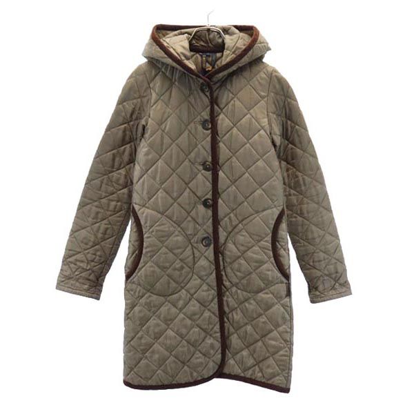キルティングコート 6 ブラウン系 フード レディース