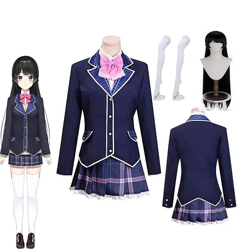 メガ割コスプレ衣装 月ノ美兎 衣装＋靴下 ウィッグ追加可 つきのみと衣装 コスプレ服 可愛い コスプレ ハロウィン4442