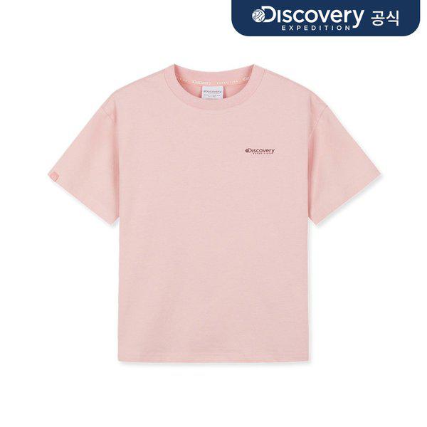 キッズ フレッシュベント ネイチャー グラフィック半袖Tシャツ (L.Peach) _