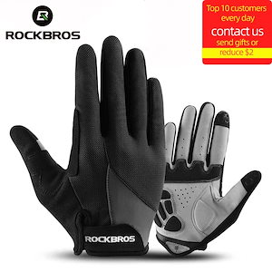 Rockbros-タッチスクリーン付きの暖かいオートバイの手袋,冬と秋