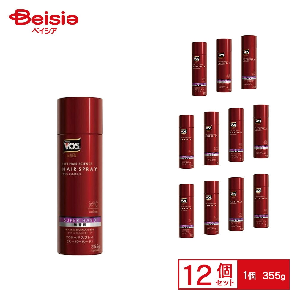 VO5forMEN ヘアスプレイ スーパーハード 無香料 355g ×12個セット