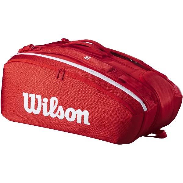 Wilson ウイルソン SUPER TOUR WILSON RED 15PK 2025 Red テニス バッグ WR80366010