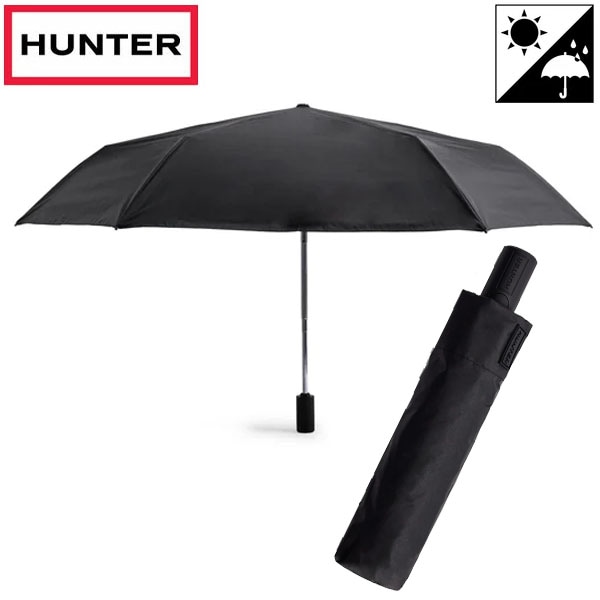 ハンター HUNTER 傘 オール ウェザー オート コンパクト アンブレラ 晴雨兼用傘 55CM ブラック UAU7038UPN-BLK 9,900円