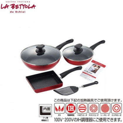 「落合 務」IH対応マーブルフライパンDXセット LB-166