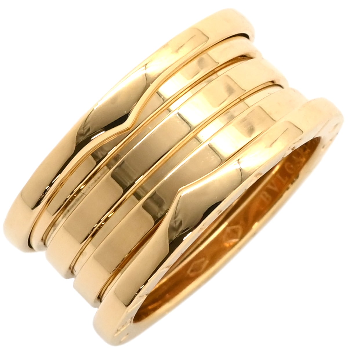 ブルガリ BVLGARI リング 指輪 ビーゼロワン B-zero1 4バンドリング K18YG イエローゴールド #53(JP13) 750YG 18金 12.5号 323545【中古】