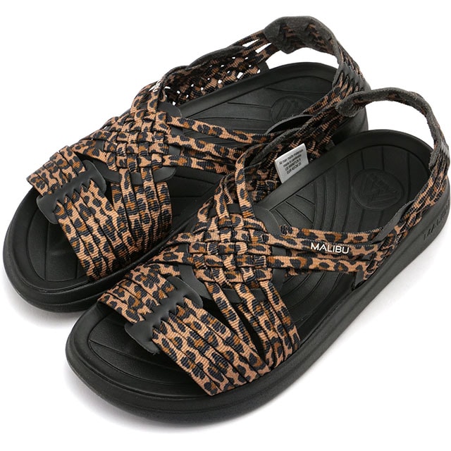 マリブサンダルズ MALIBU SANDALS キャニオン [MS060071] CANYON メンズ・レディース 靴 ワラチサンダル LEOPARD/BLACK/BLACK 正規取扱店