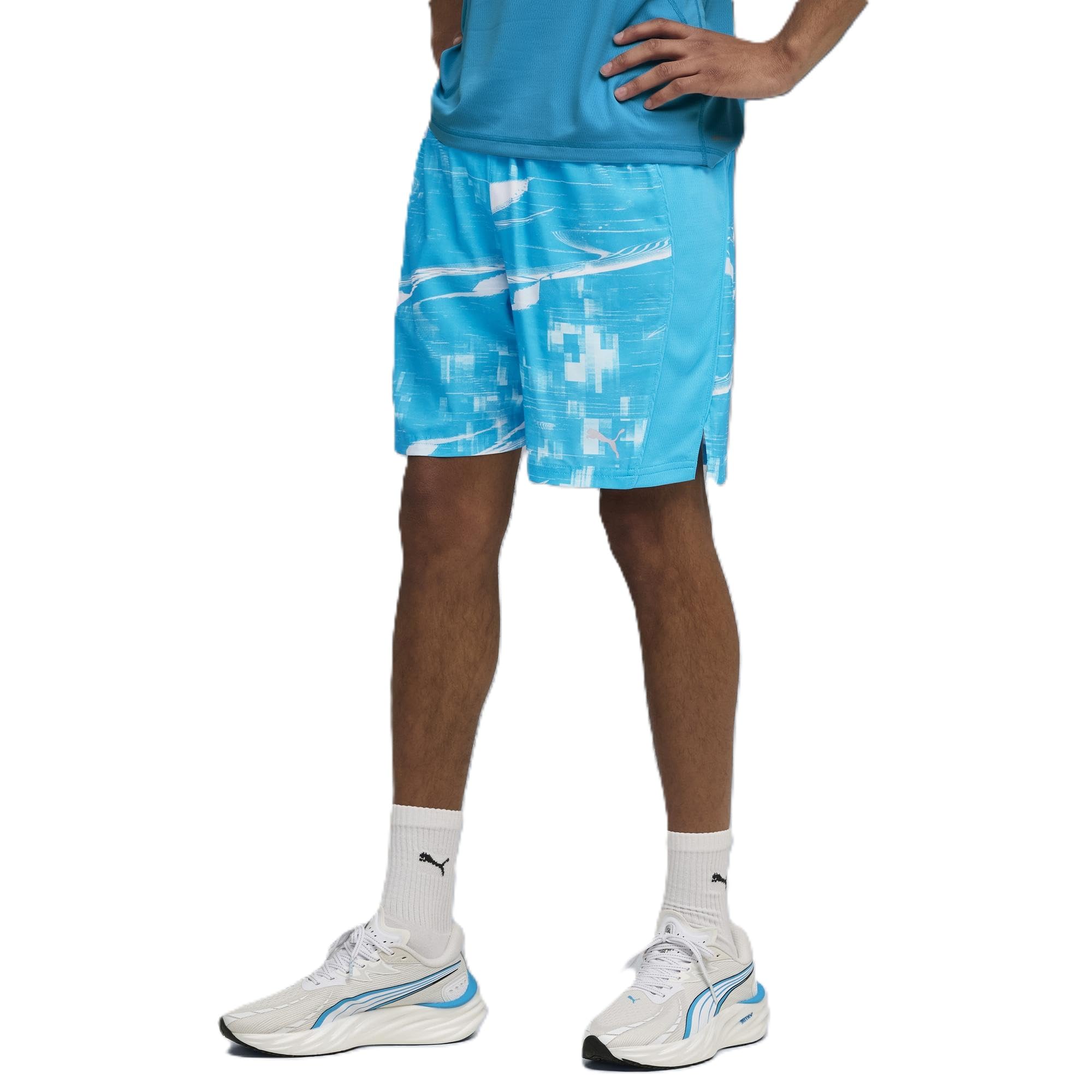 PUMA(プーマ) ランニング トレーニング ショートパンツ 速乾M Run Velocity AOP 7インチ ショーツ 528223メンズ