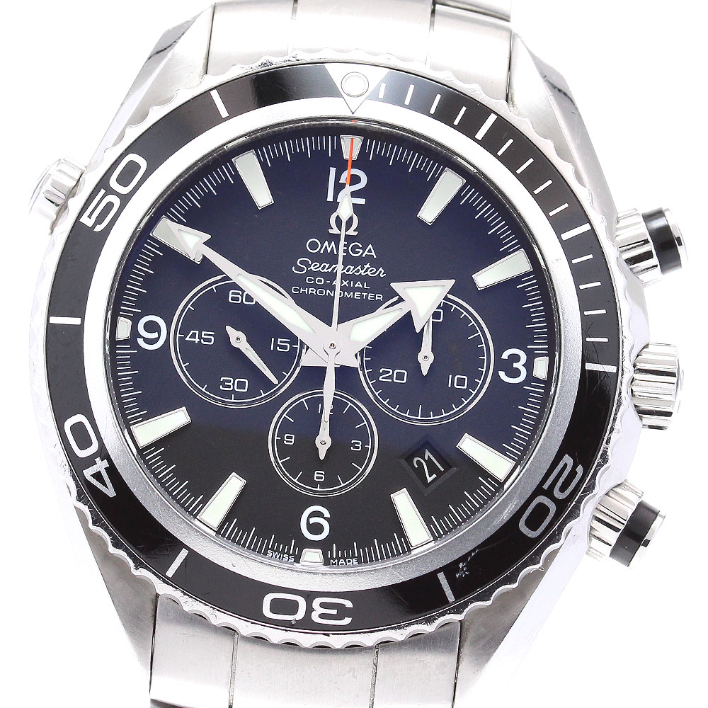 オメガ OMEGA 2210.50 シーマスター プラネットオーシャン クロノグラフ 自動巻き メンズ _842735【中古】 198,150円