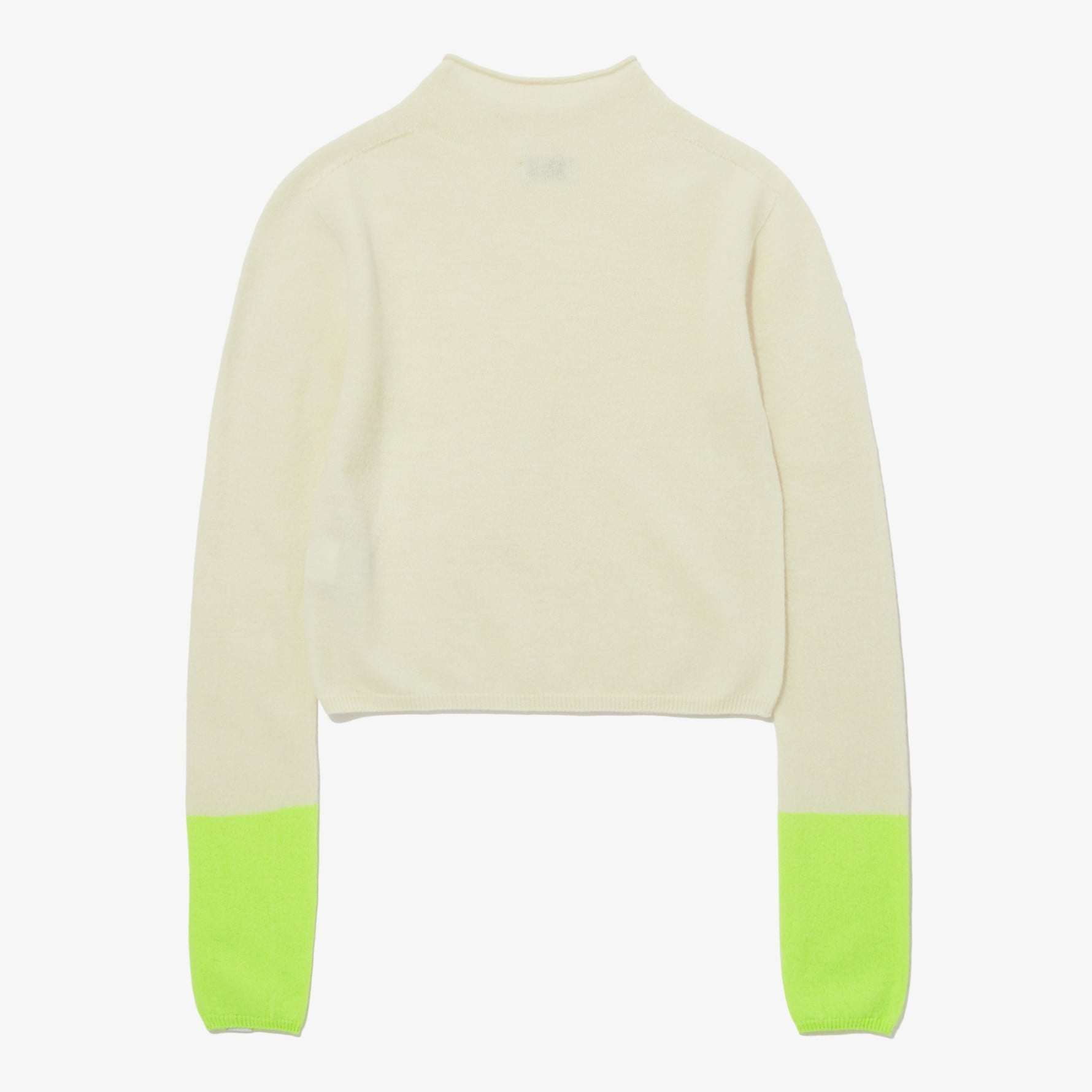 正品 NT7AP80J ホワイトラベル 女性 メリノ ウール タートルネック セーター チョンソミイヒョンソアイヴ着用 配色 ニット