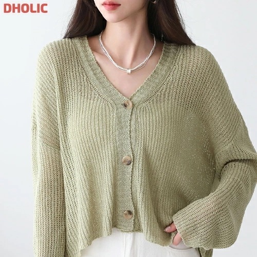 [メガ割りSALE]ルーズブークレニットカーディガン