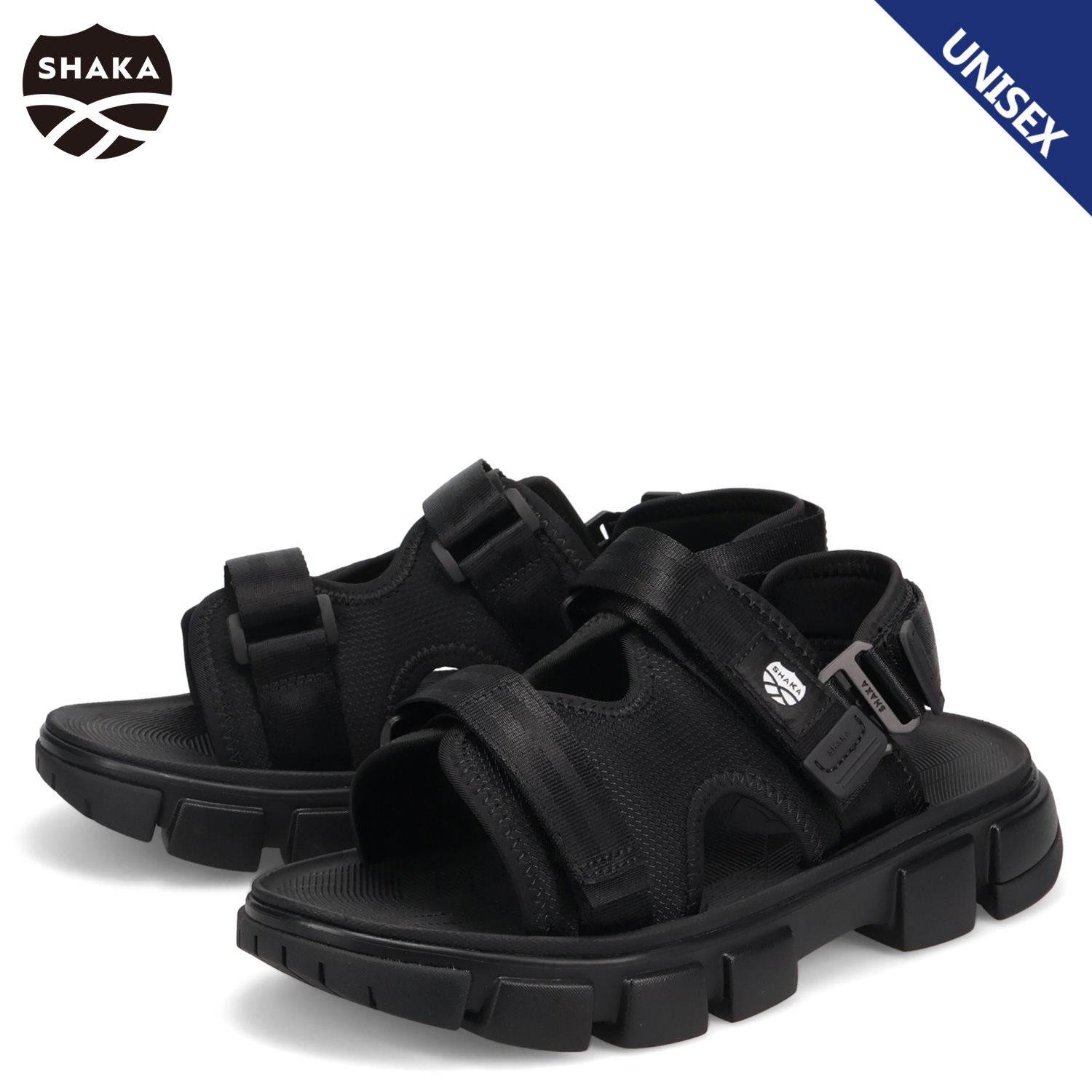 スポーツサンダル チルアウト メンズ レディース ブラック 黒 SK-185V2