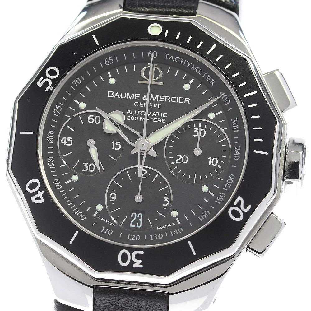 ボーム&メルシェ Baume & Mercier 65599 リビエラ クロノグラフ デイト 自動巻き メンズ _834476【中古】