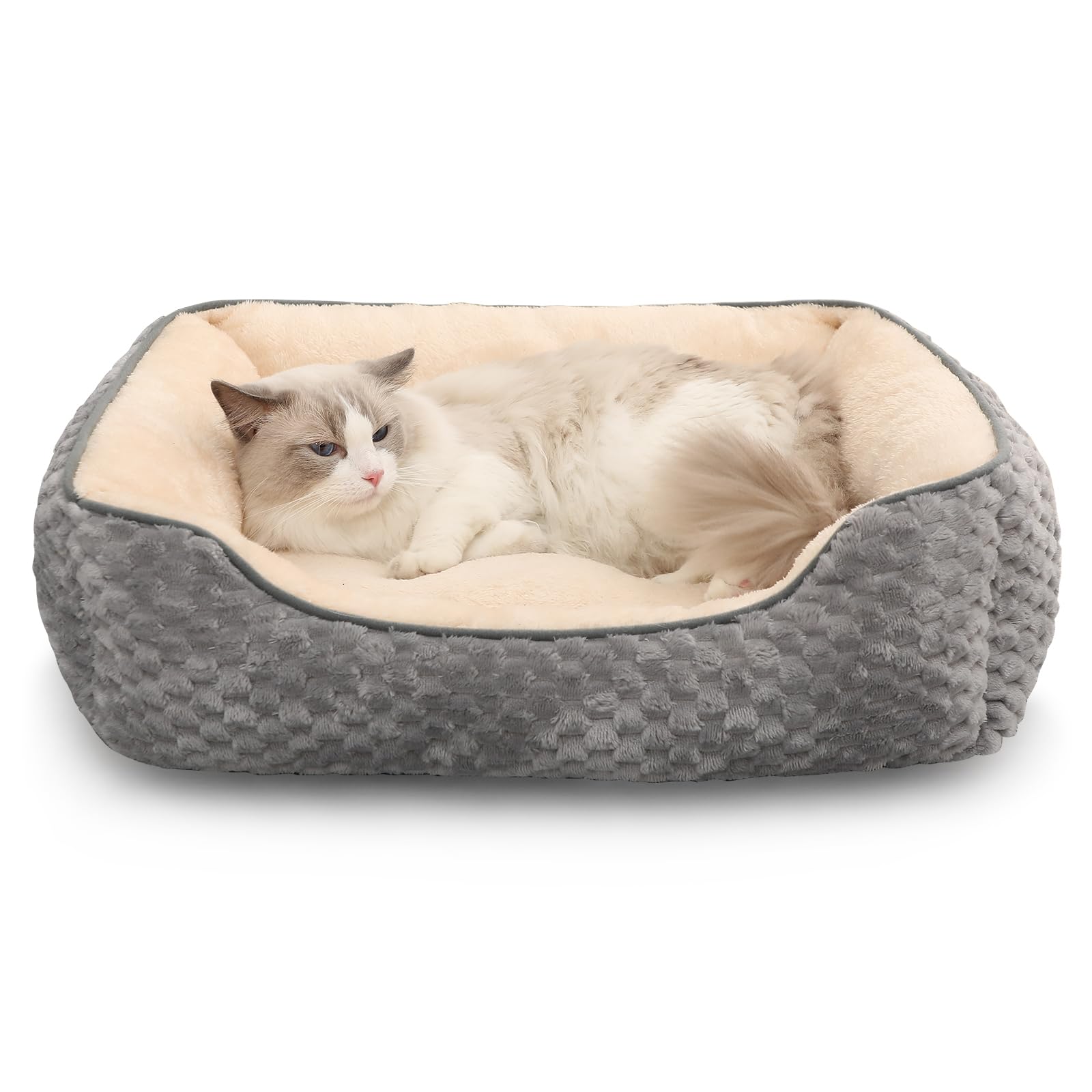 Peto-Raifu ペットベッド ふわふわ ペットベッド 冬用 ペット ベッド 猫 犬 ベッド 冬用 猫 クッション ペット用ベッド 猫 冬寝袋 猫 寒さ対策 子犬 猫用 寝床 ペットソファ 滑り止 4,672円