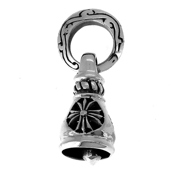 ベル ペンダントトップ ペンダントヘッド(チェーンなし) クロス フレア 透かし ネックレス