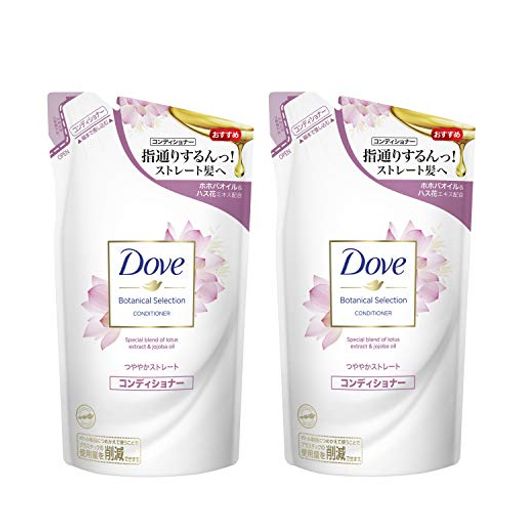 DOVE(ダヴ) 【まとめ買い】 ボタニカルセレクション つややかストレート コンディショナー つめかえ2個 詰替え用 350G×2