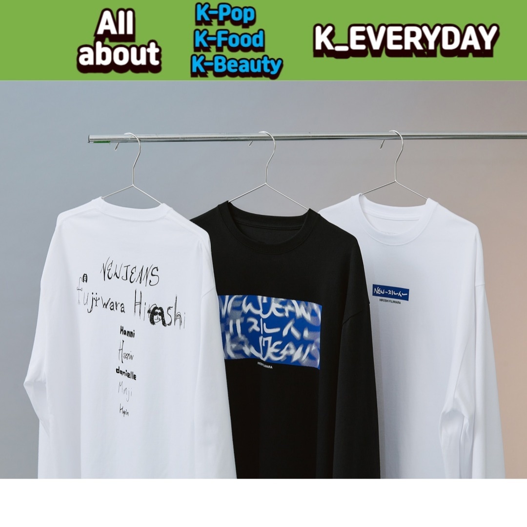 NewJeans X Hiroshi Fujiwara long sleeve shirts Ver1/ver2/ver3