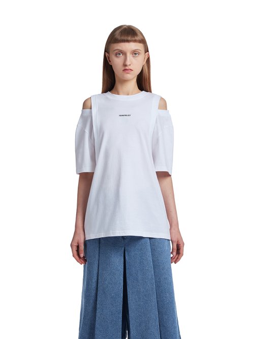 TRUNK PROJECT レイヤードTシャツ_ホワイト