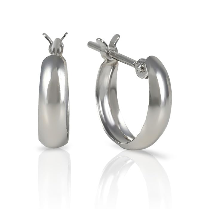 [OKKO]ムーンピアス ピアス 小さめ 中折れ式 ポスト 日本製 キャッチレス ワンタッチ ギフト 結婚式 アクセサリー お呼ばれ K18 イエローゴールド プラチナ900 (10×3/プラチナ 15,118円
