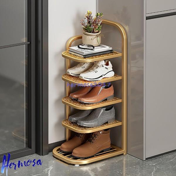 今日のイベント 新商品20%オフ 靴箱 シューズラック 玄関収納 靴置き 多層 折りたたみ式 窄版靴棚 靴置き 安定性 省スペース 5段/6段/7段/8段 靴収納 本棚3枚購入で200円OFF