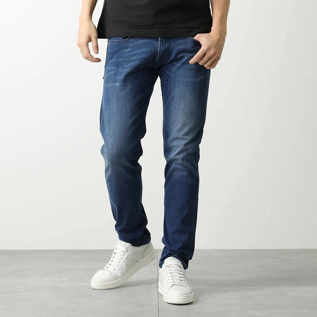 REPLAY リプレイ ジーンズ M914 41A 783 メンズ デニムパンツ ストレッチ Gパン ジーパン スリムフィット テーパード ウォッシュ加工 00 【mega】 12,914円