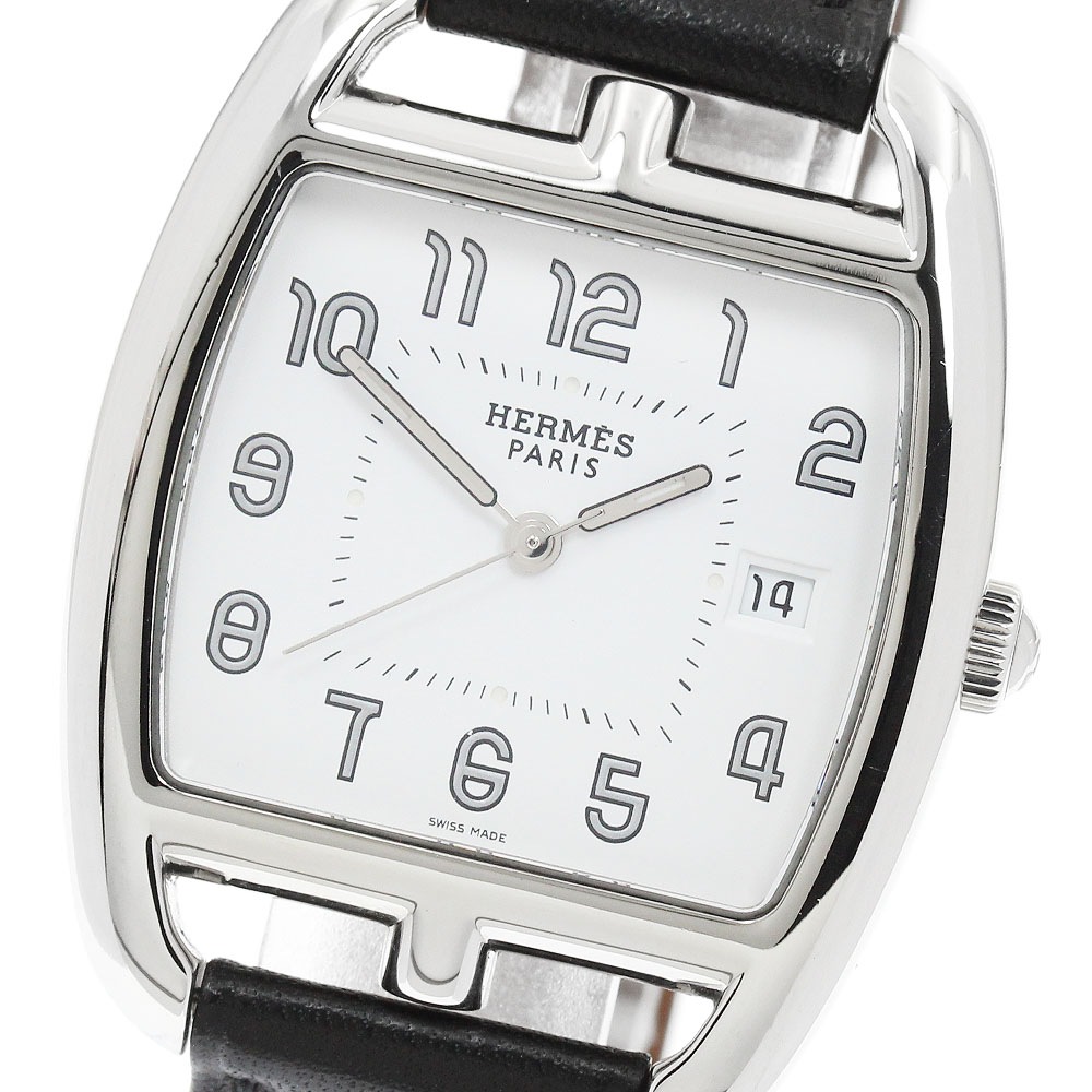 エルメス HERMES CT1.710 ケープコッド トノー クォーツ メンズ _933554【中古】