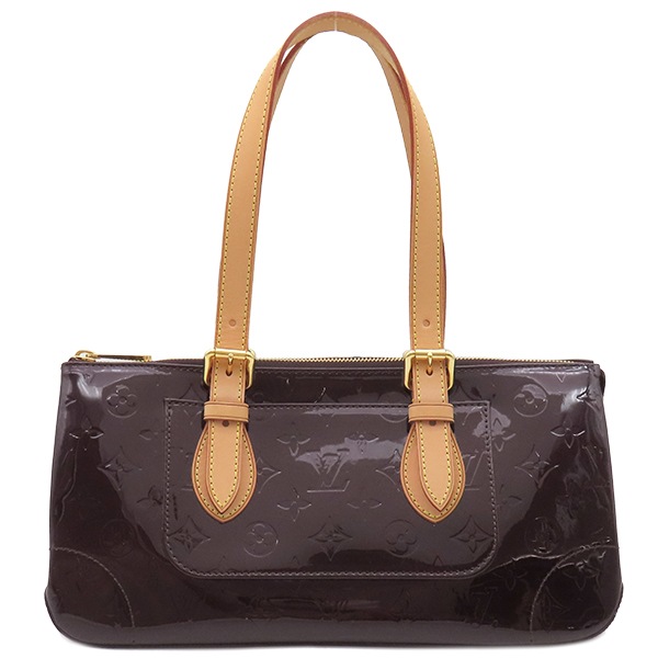 ルイヴィトン LOUIS VUITTON ハンドバッグ ローズウッド アヴェニュー モノグラムヴェルニ アマラント ゴールド金具 赤紫 ショルダー 肩掛け M93510 FL3009 【保存袋】【中古