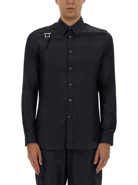 ALEXANDER MCQUEEN Men Long Tops 828635 QYABM4244 BLUE