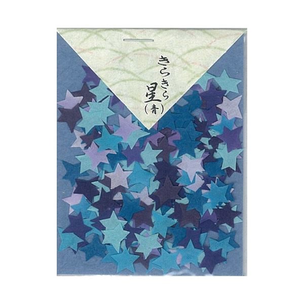（まとめ）貼り絵 805046-0 きらきら星青[x30セット]