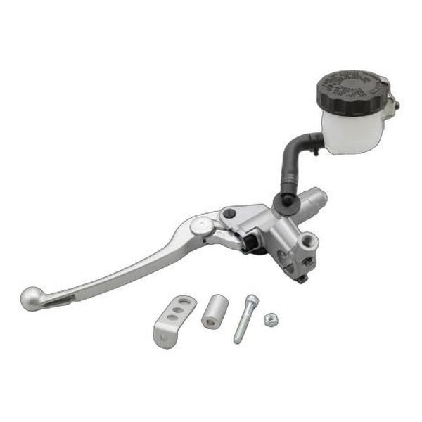 左専用ブレーキマスターシリンダー横型 11mm シルバー/バフクリア D49013