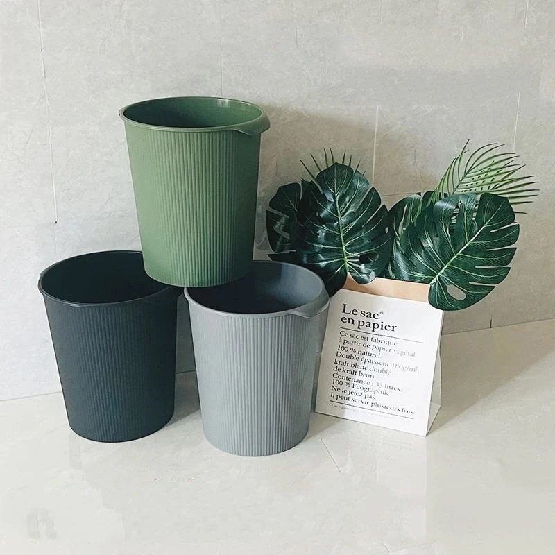 家庭用 プラスチック 大容量 トイレ グリーン ごみ箱 寝室 宿舎 台所 リビング グレー ブラック ゴミ箱