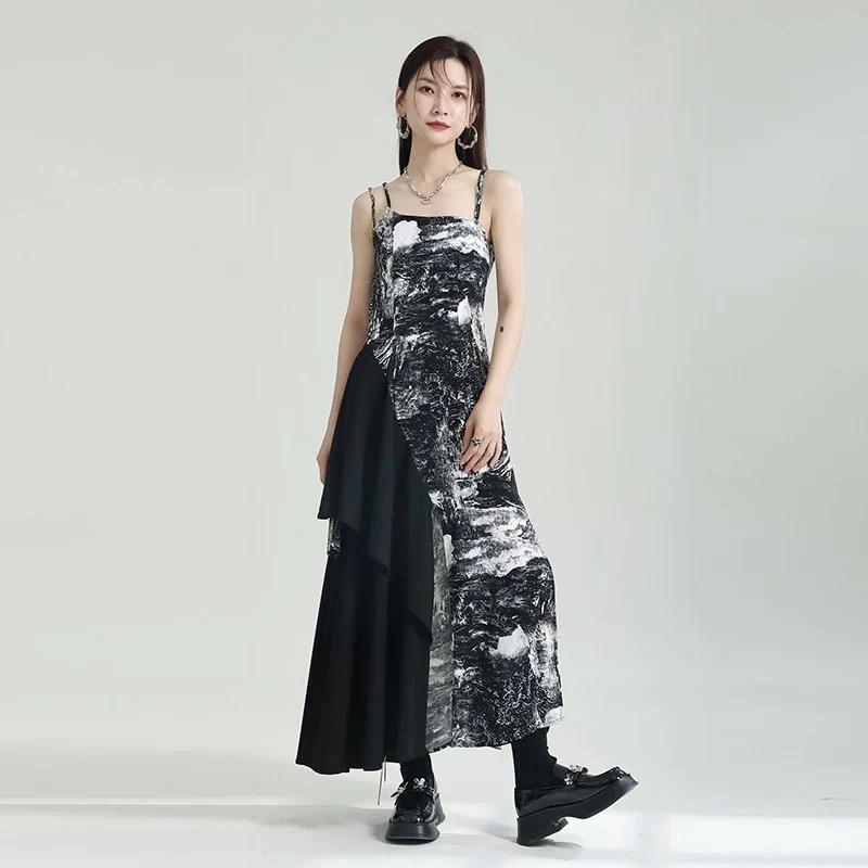 夏 新作人気 ワンピース キャミソールワンピース ロングワンピース マキシワンピース シャツワンピース レディース 不規則感 おしゃれ 百掛け