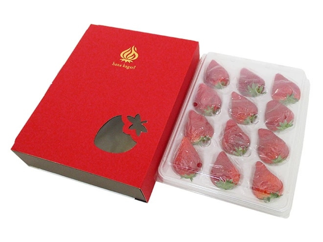 岐阜産 =華かがり= 9-15粒 約600g（風袋込） 化粧箱 いちご 予約 1月下旬以降 5,452円