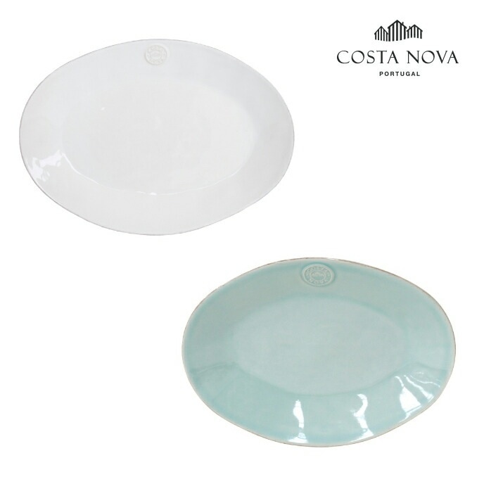 コスタノバ (COSTA NOVA) オーバルプレートM 30cm /食器 磁器 ポルトガル製 ストーンウェア プラター 楕円皿 おしゃれ インスタ映え 食洗機可 電子レンジ対応 オーブン対応 家庭用