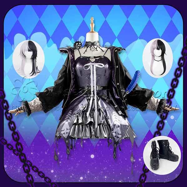 バーチャルYouTuber VTuber 風 Shiori Novella シオリ・ノヴェラ コスプレ衣装 ウィッグ 靴 コスプレ衣装 ウィッグ コスチューム 演出服 cosplay 変装 仮装
