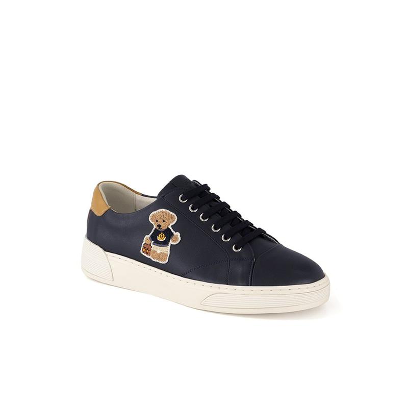 130周年テディベアコンフォートバンディングスニーカーDMX410KA42（ネイビー）